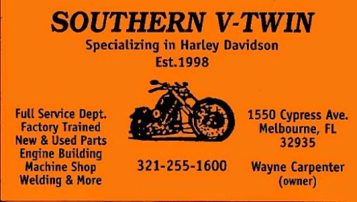 Motorcycle Shop «Southern V-Twin», reviews and photos, 1550 Cypress Ave, Melbourne, FL 32935, USA