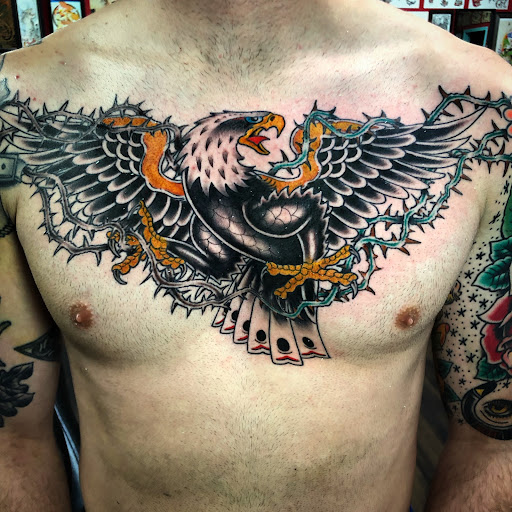 Explore gunslinger tattoo ideas, creative tattoo ideas in Georgetown, available at Iron Rite Tattoo South