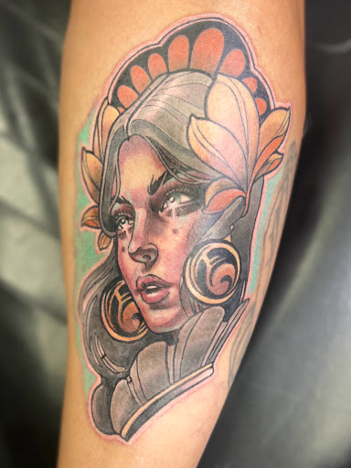 Explore rainbow bridge tattoo ideas, creative tattoo ideas in Abilene, available at Lino Ink Tattoo Studio