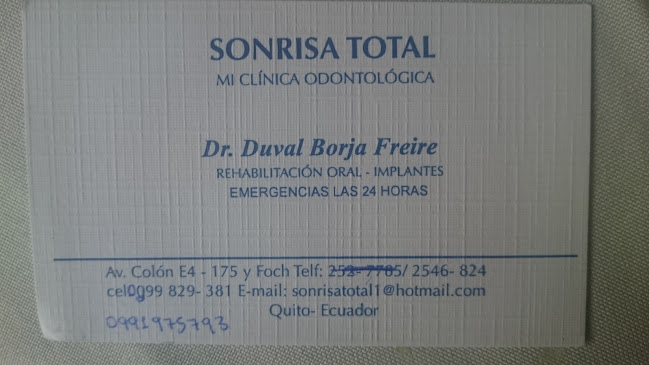 Opiniones de Clínica Dental Sonrisa Total Quito en Quito - Dentista