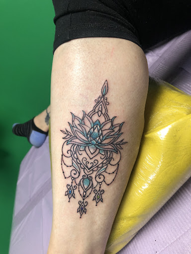 Explore tattoo ideas for family names, creative tattoo ideas in Tannersville, available at Funhouse Tattooing