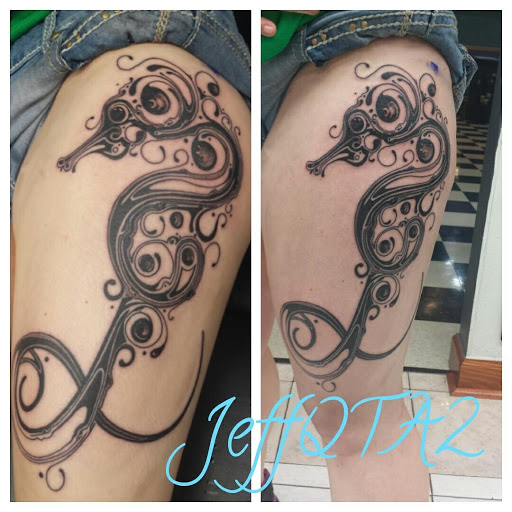 Explore tattoo ideas for the hand, creative tattoo ideas in Hampton, available at Blue Horseshoe Tattoo and Body Piercing