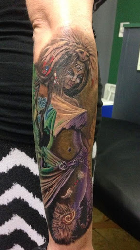 Explore female warrior tattoo ideas, creative tattoo ideas in Cape Coral, available at The Tattoo Emporium
