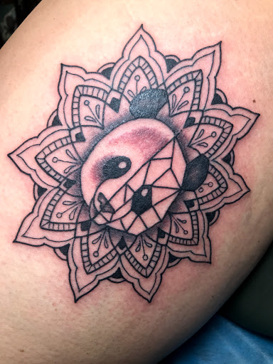 Explore barbell tattoo ideas, creative tattoo ideas in Las Vegas, available at Last Chance Tattoo