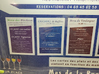 Carte du Restaurant Lou Courtal des Vidals à Fitou
