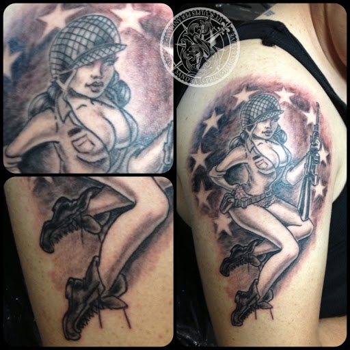 Explore forearm watercolor tattoo ideas, creative tattoo ideas in Ventura, available at White Lotus Body Arts Studio