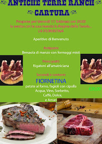 Menu / carte de Terre Antiche à Cartura