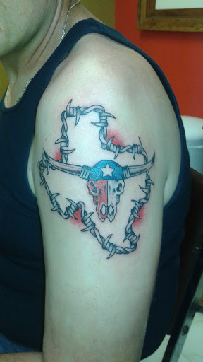 Explore tattoo ideas mechanic, creative tattoo ideas in Temple, available at Lucky In Love Tattoo