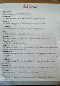 Menu du I Fiulot Locanda Etica à Pavia