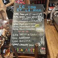 Restaurant espagnol Le Coq et la Mule à Lyon (la carte)