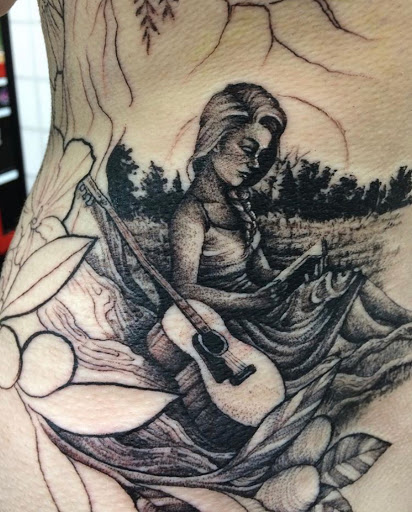 Explore tattoo ideas for shoulder woman, creative tattoo ideas in Campbellsville, available at Green River Tattoo Company