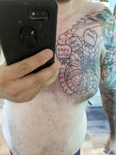 Explore history tattoo ideas, creative tattoo ideas in Powell, available at Hummingbird Tattoo Studio