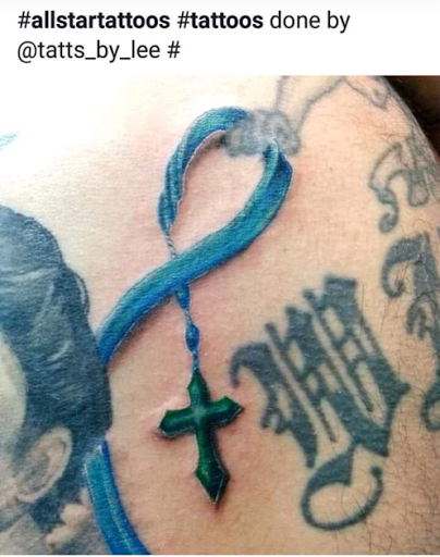 Explore flower tattoo ideas for men, creative tattoo ideas in Hialeah, available at Allstar Tattoo & Body piercing