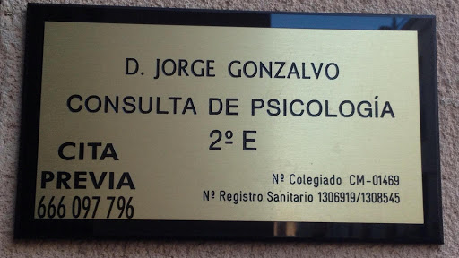 Jorge Gonzalvo Marín - Consulta En Psicología en Alcázar de San Juan, Ciudad Real