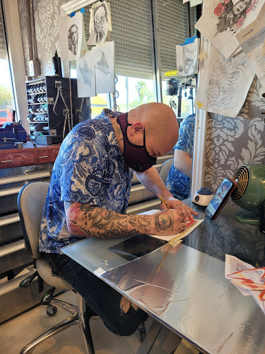 Explore wedding date tattoo ideas, creative tattoo ideas in Tucson, available at Broken Clover Tattoo and Piercing