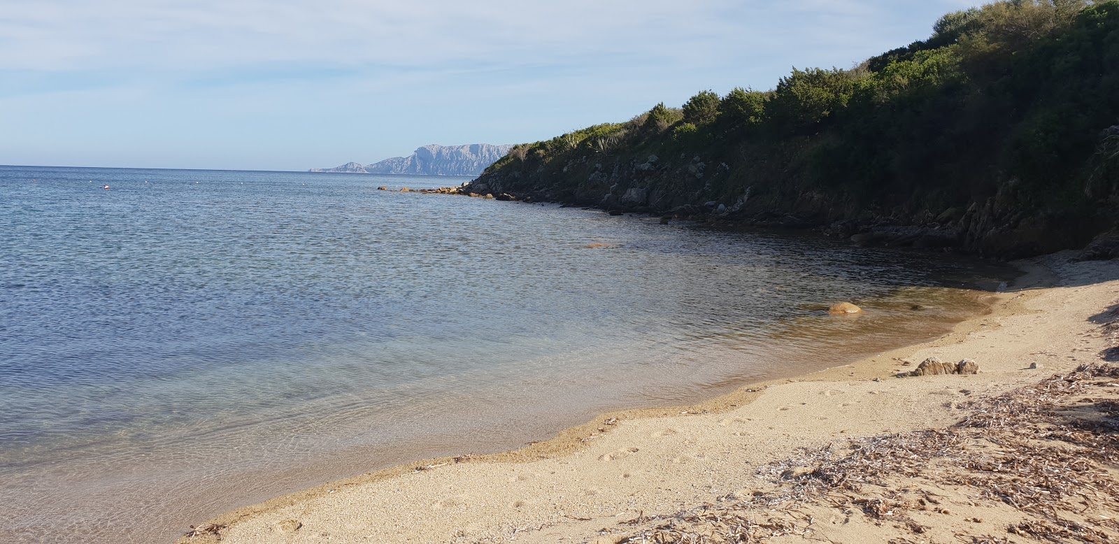 Fotografija Spiaggia S'abba e sa Pedra z modra čista voda površino