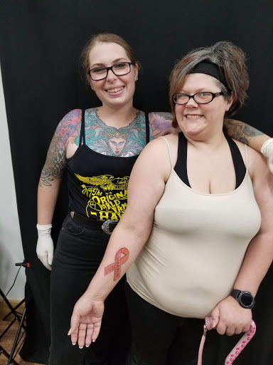 Explore memorial tattoo ideas for men, creative tattoo ideas in Galesburg, available at Hawks Tattoos