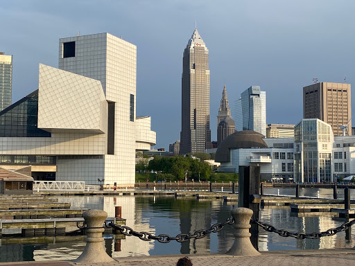 Cleveland Script Sign - North Coast Harbor