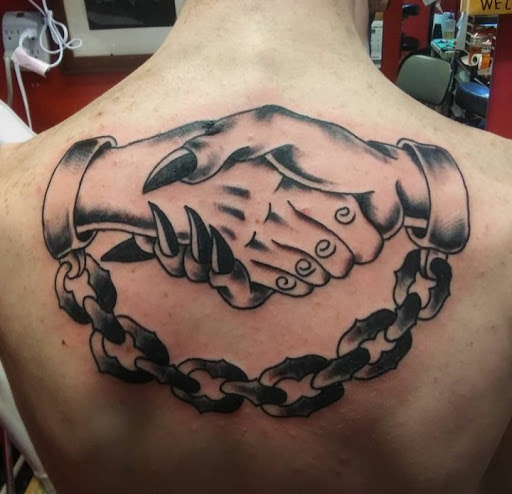 Explore flower shoulder tattoo ideas, creative tattoo ideas in Scranton, available at Southside Tattoo