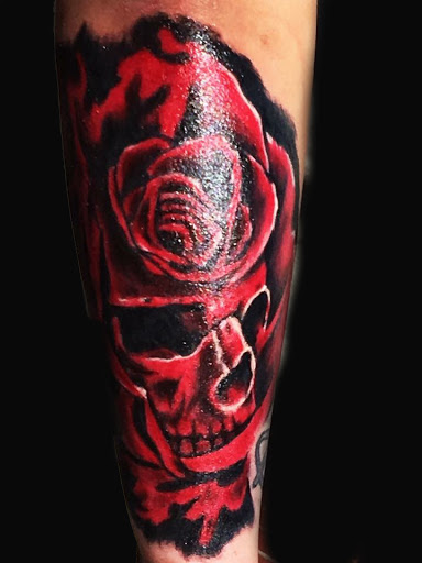 Explore saturn tattoo ideas, creative tattoo ideas in Dunn, available at Yankee Tattoo and Piercing