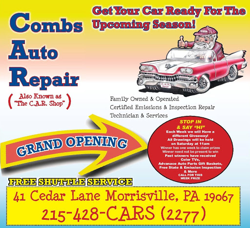 Auto Repair Shop «Combs Auto Repair The Car Shop», reviews and photos, 41 Cedar Ln, Morrisville, PA 19067, USA