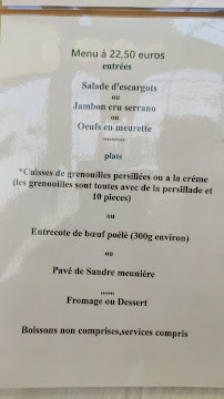 Restaurant La Grenouille Gourmande à Saint-Rémy (la carte)