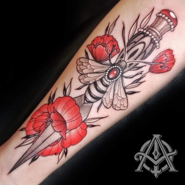 Explore tattoo ideas inside arm, creative tattoo ideas in Phoenix, available at Blind Tiger Tattoo