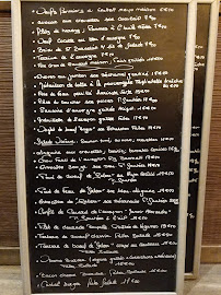 Menu / carte de La P'tite Table à Paris