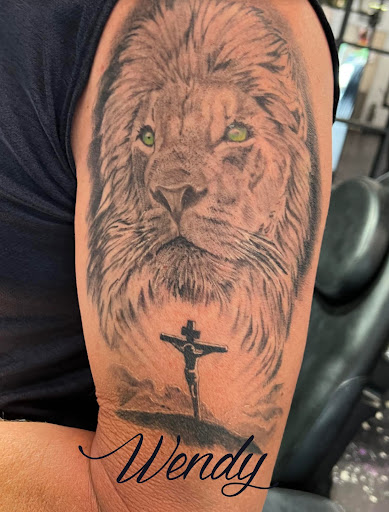 Explore bottom leg tattoo ideas, creative tattoo ideas in Bristol, available at Utopia Tattoo, Piercing and PMU