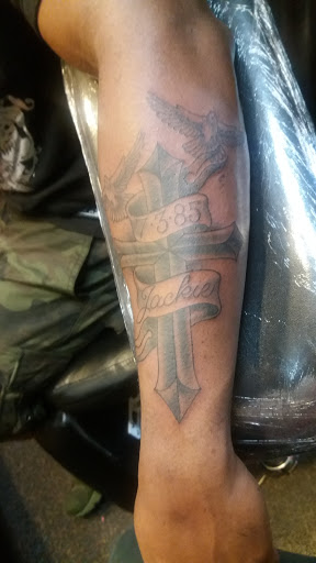 Explore triskelion tattoo ideas, creative tattoo ideas in Saint Louis, available at Iron Age Studios