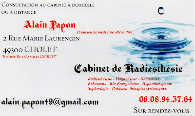 Papon Alain Cabinet de Radiésthésie à Cholet