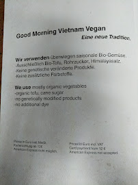Good Morning Vietnam à Berlin menu