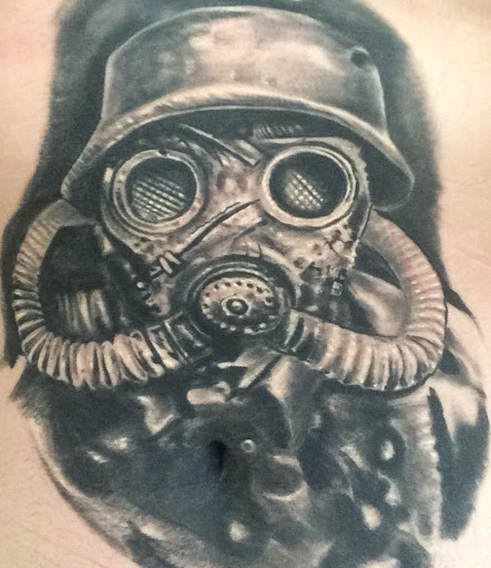 Explore majora's mask tattoo ideas, creative tattoo ideas in Murrieta, available at CON INK TATTOOS LLC