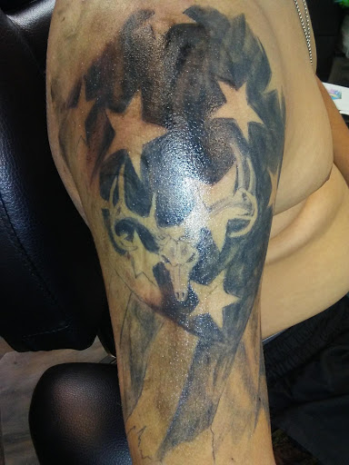 Explore above the knee tattoo ideas, creative tattoo ideas in Savannah, available at Hardin county Ink