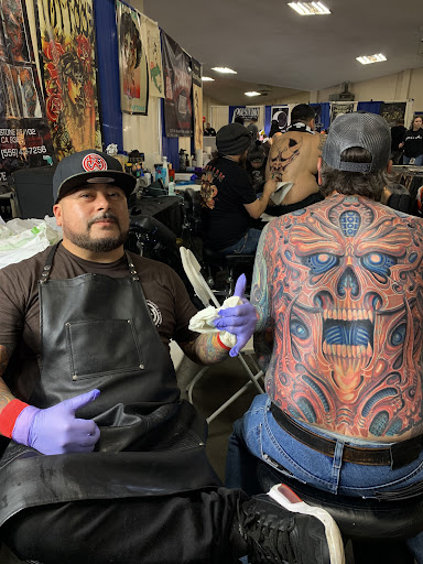 Explore half leg sleeve tattoo ideas, creative tattoo ideas in Fresno, available at Red Wave Tattoo & Art Gallery
