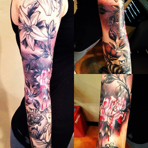 Explore leg sleeve tattoo ideas, creative tattoo ideas in San Diego, available at San Diego Tattoo Company