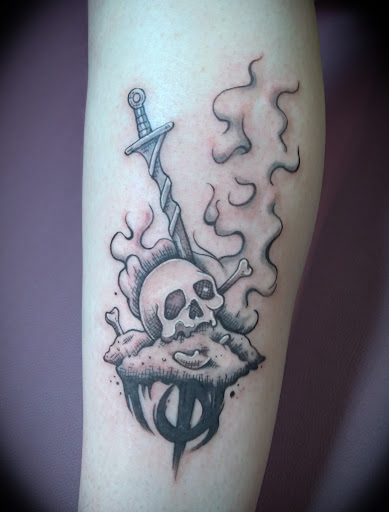 Explore foo dog tattoo ideas, creative tattoo ideas in Johnson City, available at Defiant Designs