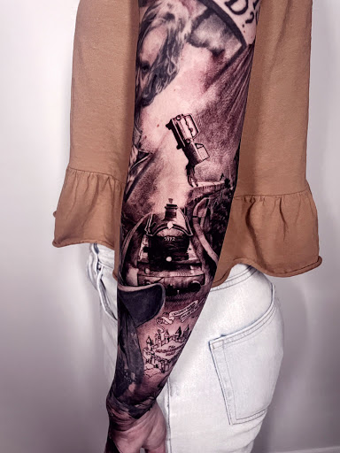 Explore cool family tattoo ideas, creative tattoo ideas in Kissimmee, available at Fallen Sparrow Tattoo Co