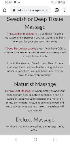 Adonis Massage - Gay Massage Manchester