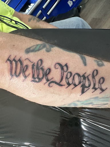 Explore black and white sleeve tattoo ideas, creative tattoo ideas in Kingsland, available at These Colors Dont Run Tattoo & Piercing