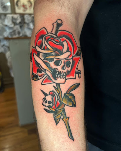 Explore police officer tattoo ideas, creative tattoo ideas in Auburn, available at State Street Tattoo
