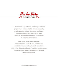 Dèche Dise à Saint-Sever menu