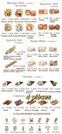 Restaurant japonais AKI SUSHI à Royan - menu / carte