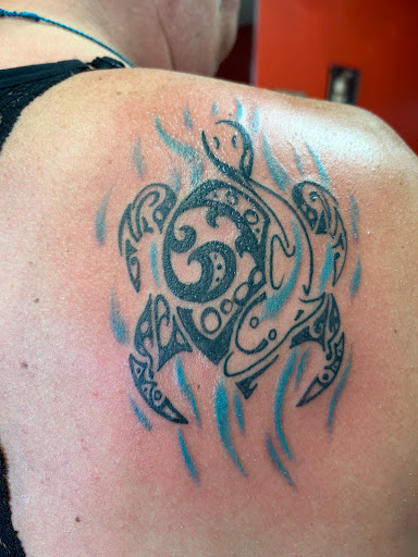 Explore chest tattoo idea, creative tattoo ideas in Kill Devil Hills, available at Croatan Tattoo Company