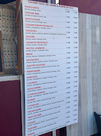 Carte du Pizza du Midi à Bormes-les-Mimosas