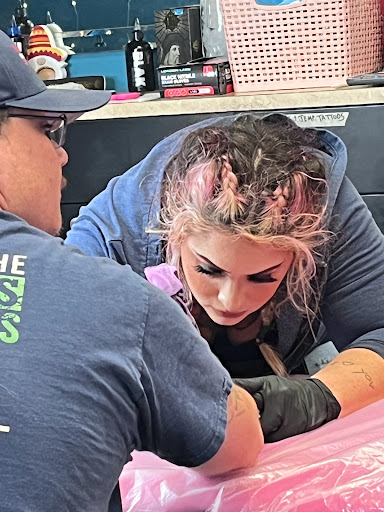 Explore redrum tattoo ideas, creative tattoo ideas in Lake City, available at Crooked Spines Tattoo Studio
