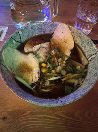 Soupe du Restaurant de nouilles (ramen) Subarashi ramen 鬼金棒 à Paris - n°16