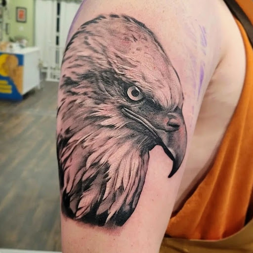 Explore calm tattoo ideas, creative tattoo ideas in Charles Town, available at Blue Heron Tattoo