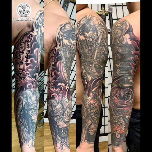 Explore phoenix tattoo ideas for guys, creative tattoo ideas in Seattle, available at Dragon Tattoo