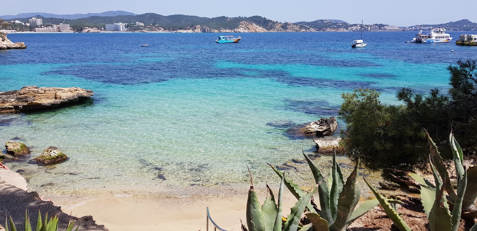 Photo of Cala fornells with turquoise pure water surface